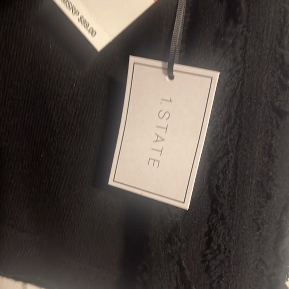 1. State long sleeve black fringe sweater in size XS NWT - Picture 7 of 12